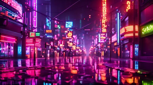 Night Sky Wallpaper. Linear Neon Art