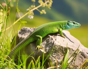 European green lizard