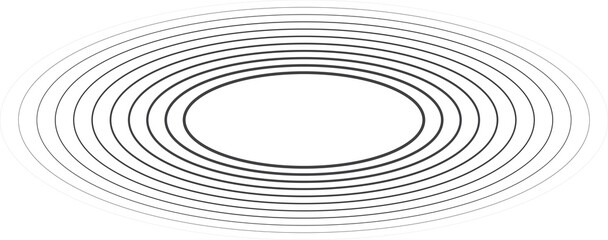 Obraz premium Oval halftone line with blending. Technology design element