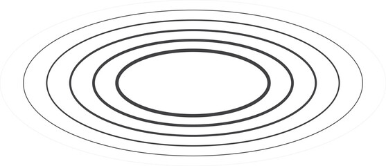 Oval halftone line with blending. Technology design element