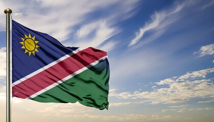 The Flag Of Namibia