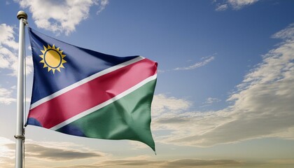 The Flag Of Namibia