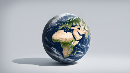 Fototapeta premium A green and beautiful Earth that can be used as a graphic image