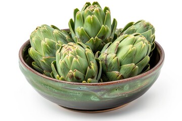 Obraz premium Bowl of Fresh Artichokes