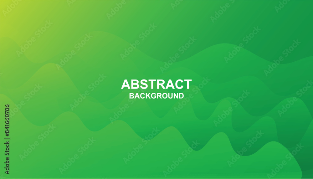 Leinwandbilder Abstract green color background. dynamic shapes composition. green elements with fluid gradient. green wave vector