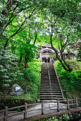 Tranquil Pathway to a Sacred Sanctuary, Iimori Mountain, Aizuwakamatsu, Japan