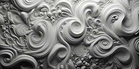 texture black and white photo of an abstract design featuring a circular object, a square object, and a triangle object arranged in a circular pattern