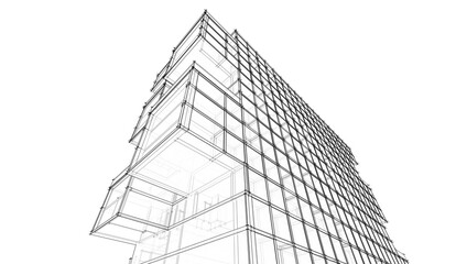 modern glass skyscraper