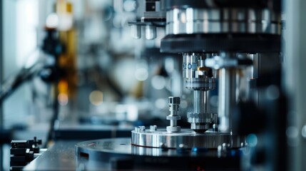 Fototapeta premium Innovative Renewable Energy Research in High-Tech Lab with Scientific Instruments Close-Up