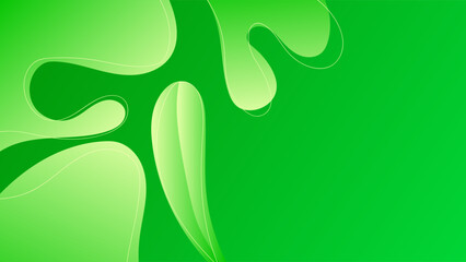 ABSTRACT GREEN GRADIENT BACKGROUND SMOOTH COLORFUL DESIGN WITH SHAPES VECTOR TEMPLATE GOOD FOR MODERN WEBSITE, WALLPAPER, COVER DESIGN 