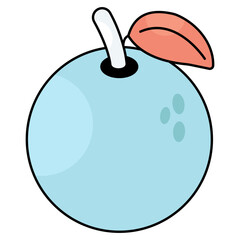 A beautiful design icon of orange