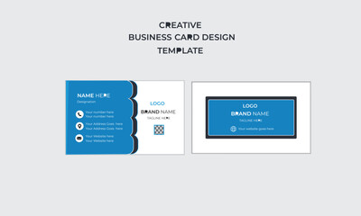 readymade creative business card layout.