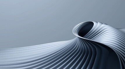 Elegant smooth curved shapes in grayscale.