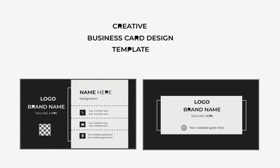 readymade creative business card layout.