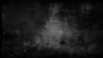 Obraz premium Elegant black background vector illustration with vintage distressed grunge texture. Black stone or concrete wall.
