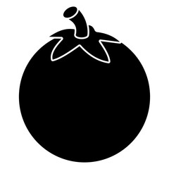 A colored design icon of tomato