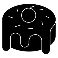 Creative design icon of cake
