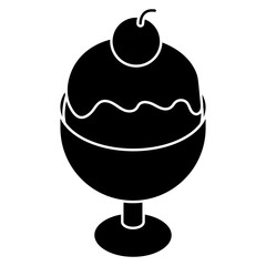 An icon design of ice cream 