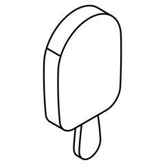 An icon design of popsicle