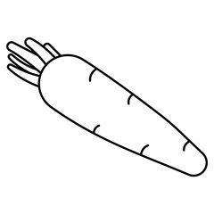 Creative design icon of carrot