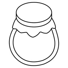 Creative design icon of jar
