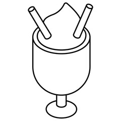 Premium design icon of ice cream 