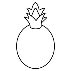 Modern design icon of pineapple 