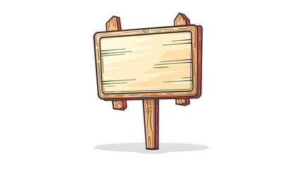 Customizable 3D Flat Icon: Announcement Symbol with Personalized Message Space   Business Design Concept in Doodle Line Cartoon Style