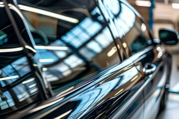 Car Window Tinting Process: Precision Application and Smooth Finish in Modern Auto Workshop