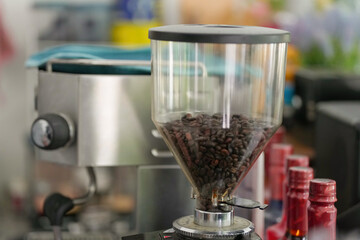 coffee maker bar in cafe