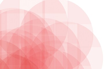 Abstract Overlapping Circles in Shades of Pink and White Creating a Modern Geometric Pattern