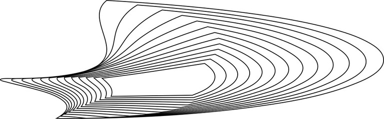 Distorted square rectangle pattern. Design elements