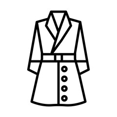 Coat line icon