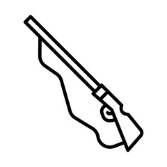 Gun line icon