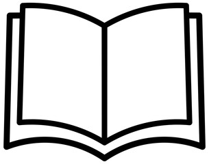 Book icon set , Education icon,Opened book symbol.
