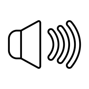 recommend clip art: Speakers line icon