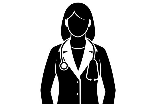 recommend clip art: nurse silhouette vector illustration