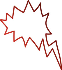 Collection speech bubbles red line, chat, dialogue