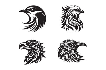 Set of Bird Silhouette Vector Illustrations