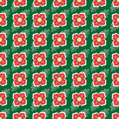 Vector colorful exotic floral pattern background