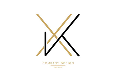 KX, XK Abstract letters Logo Monogram design Font Vector Symbol Initials