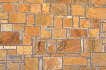 red orange natural stone wall background