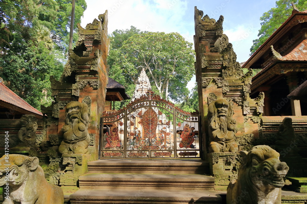 Wall mural monkey forest in ubud, bali, indonesia