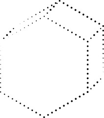 Geometric shapes dots line. Element for design