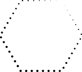Geometric shapes dots line. Element for design