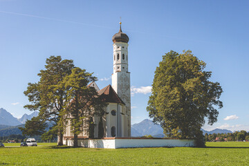 Obraz premium St. Coloman church in Bavaria