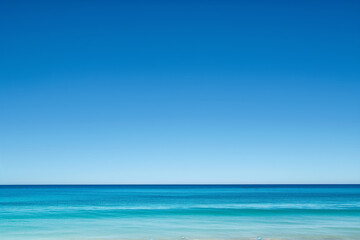 Fototapeta premium The clear blue sky without clouds. A natural background for images. Sea.