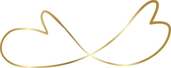 Heart gold hand drawn icon, love, valentine, wedding