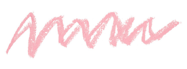 pink pencil strokes isolated on transparent background