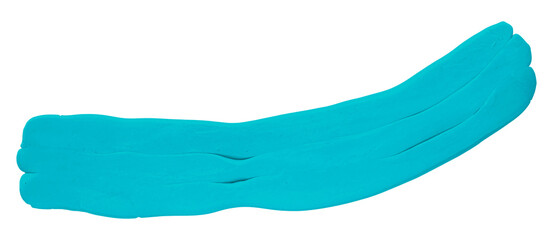 Plasticine is a light blue brush isolated on a transparent background.